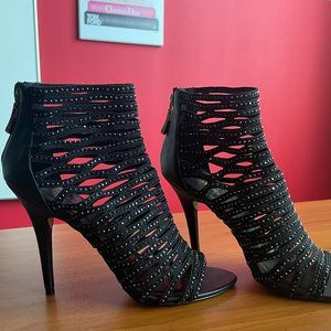 Bebe, Jeweled Cage sandals